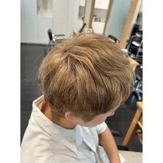 ショート カラー メンズ ◎かしま◎暖色ｶﾗｰ /ﾒﾝｽﾞﾊﾟｰﾏのヘアスタイル