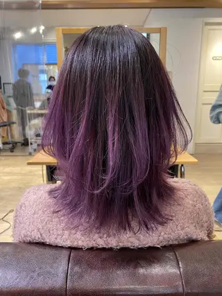 ミディアム カラー 前田 裕介のヘアスタイル