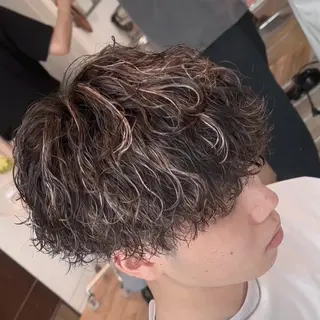 ミディアム カラー ヘアアレンジ メンズ fifth 石川 凪のヘアスタイル