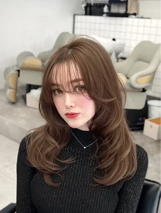 セミロング カラー パーマ ヘアアレンジ 韓国ヘア×2way 🇰🇷和知拓郎のヘアスタイル
