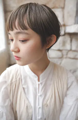 ショート カラー 岡安優太 顔まわり似合せが得意のヘアスタイル