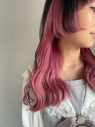 ロング カラー ヘアアレンジ 透明感カラー/推しカ ラー☁️JURAのヘアスタイル