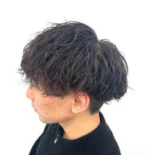 ショート パーマ メンズ 柏メンズカットパーマ NO.1タイチのヘアスタイル