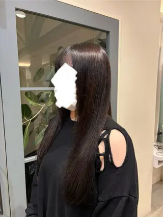 ロング 加藤 風花のヘアスタイル