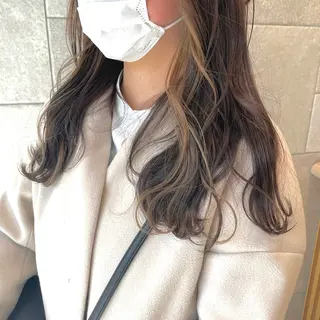ロング カラー 🌈コテ巻き風パーマ LOHASせいな🌈のヘアスタイル
