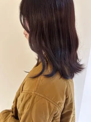 ミディアム 田中 樹奈のヘアスタイル