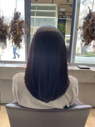 ロング カラー 原 萌香のヘアスタイル