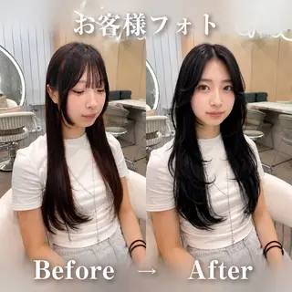 ロング ヘアアレンジ 大宮落ちる黒染め🖤 レイヤー特化しょうまのヘアスタイル
