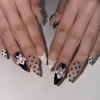 ロング mark 🤍Yuki🤍のネイルデザイン