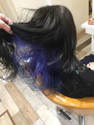 ロング カラー 先着1名様限定 カット無料のヘアスタイル