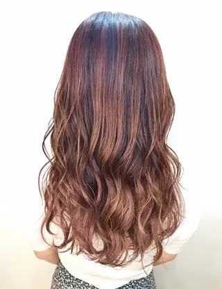 ロング カラー ブリーチ毛対応酸性 ストレート🌈サキのヘアスタイル