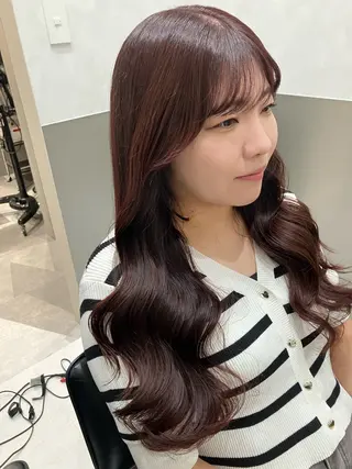 ロング カラー 💖ブリーチなし透明 感💖ASAHIのヘアスタイル