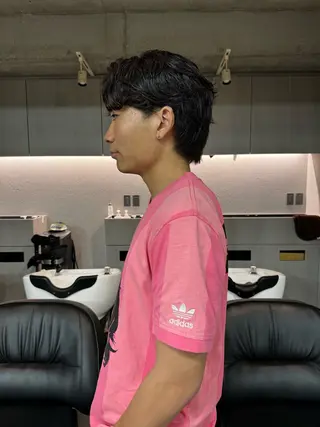 ショート パーマ メンズ 吉田一輝 外国人パーマのヘアスタイル