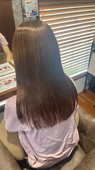 セミロング ワンカラー💓 豊橋/まおのヘアスタイル