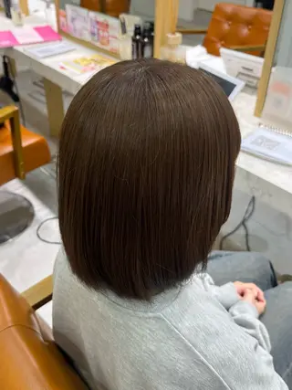 カラー ブリーチなしWカラー / 野中悠那のヘアスタイル