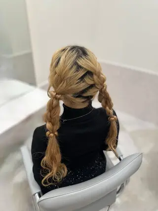 ロング ヘアアレンジ 🎀ちゃんりお🎀 /ブリーチなしカラーのヘアスタイル