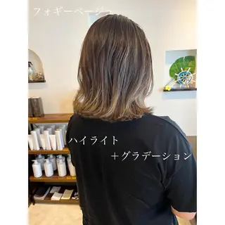 ミディアム カラー 坂井田 浩樹のヘアスタイル