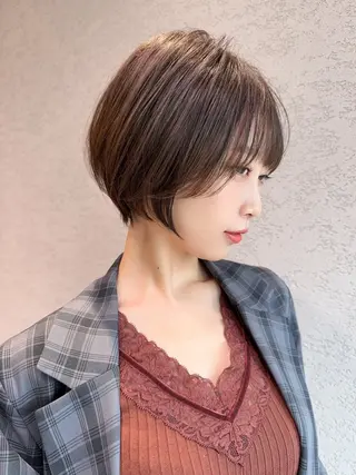 ショート カラー 縮毛矯正✨🫧 レイヤー川村利幸のヘアスタイル