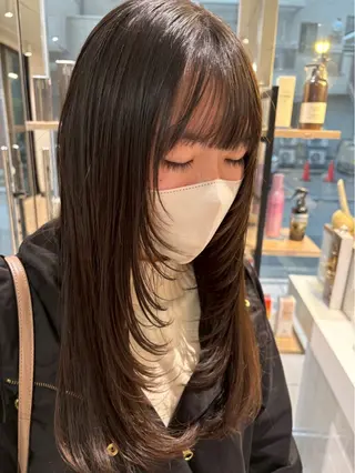 ロング 小澤 真帆のヘアスタイル