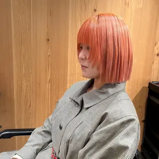 ショート カラー スキバサミを使わない カット🌼唯🌼のヘアスタイル