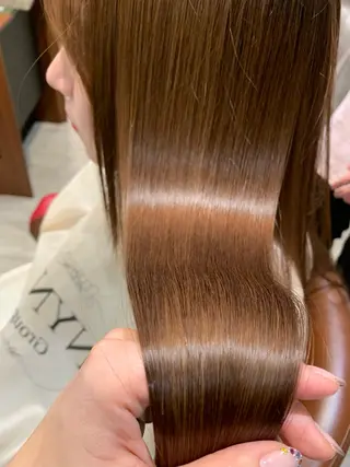 セミロング カラー 縮毛矯正/髪質改善/ 石橋代智のヘアスタイル