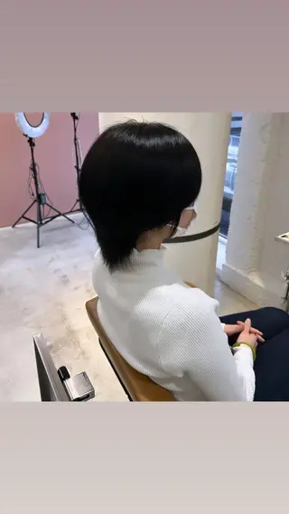 ショート 縮毛矯正・髪質改善 特化 出納 直起のヘアスタイル