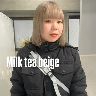 ショート カラー ハイトーン/ボブ /HBL/AYUNAのヘアスタイル