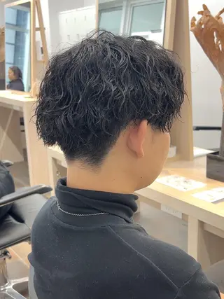 ショート メンズ パーマ メンズパーマ/ メンズカット/タクヤのヘアスタイル
