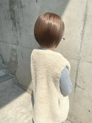 ミディアム カラー 日高 香織のヘアスタイル