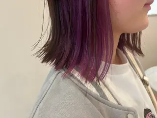 ミディアム カラー 角谷 靖子のヘアスタイル