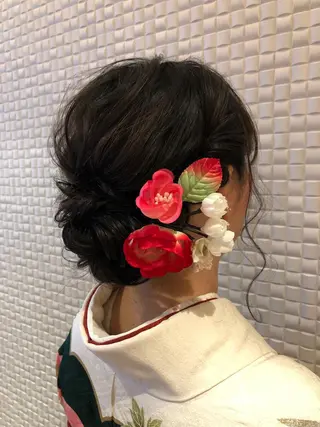 セミロング ヘアアレンジ scene. haraのヘアスタイル