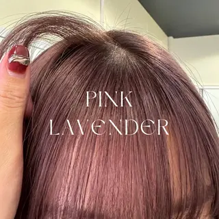 ミディアム カラー ハイトーン/暖色/ 眉/メイク/Rinaのヘアスタイル