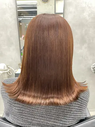 セミロング すぐ巻ける縮毛矯正 🍀勝倉　麗のヘアスタイル