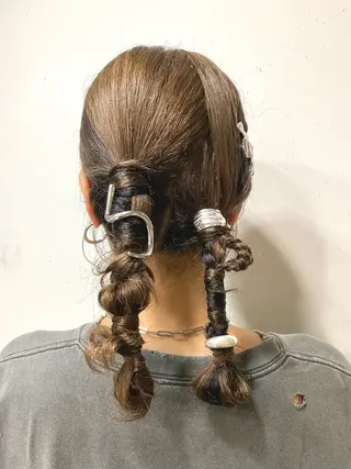 ヘアアレンジ ゆるふわパーマ🌼 アレンジ🌼リョウカのヘアスタイル