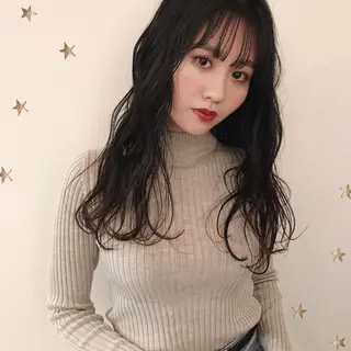 セミロング カラー 市川 千夏のヘアスタイル