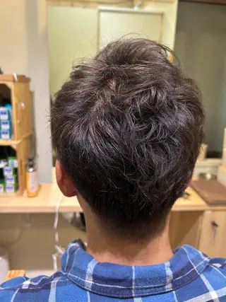 ショート カラー メンズ 久木原 ゆりのヘアスタイル