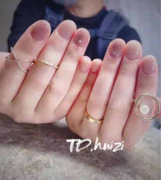 ショート めぐみのネイルサロン スタッフ練習のネイルデザイン