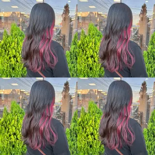 セミロング 河口 友里のヘアスタイル