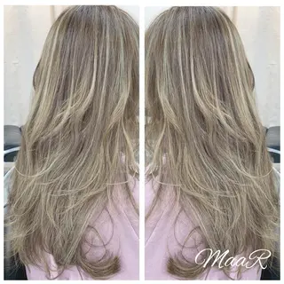 ロング カラー Asuka Mabuchiのヘアスタイル