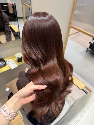 ロング カラー ヘアアレンジ hazuki🐈⬛ 透明感カラーのヘアスタイル