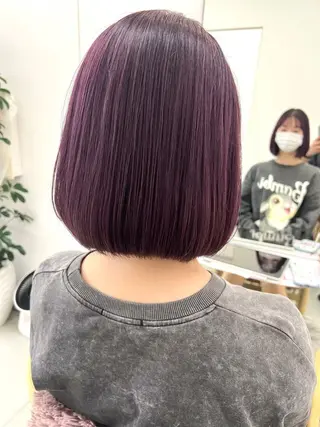 カラー Asumi/丸の内 /ブリーチ/花屋併設のヘアスタイル