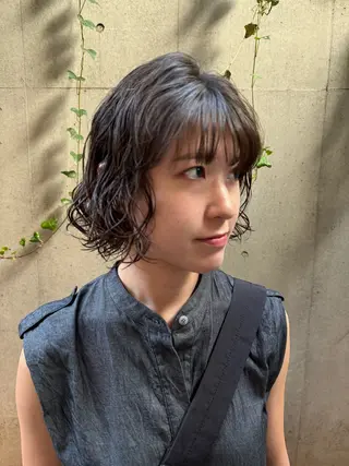 ショート パーマ ボブ/ショート 吉田竣のヘアスタイル