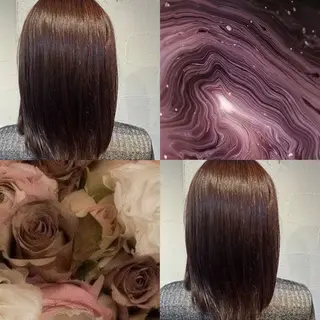 ミディアム カラー 半澤 亜実🪐/縮毛矯正のヘアスタイル