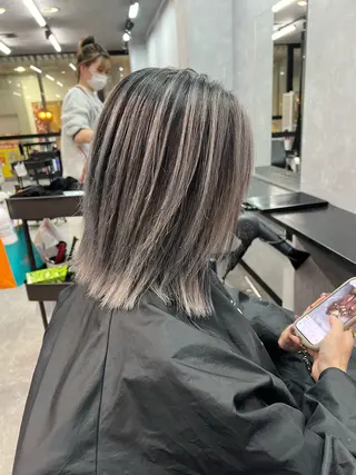 ミディアム 藤本 翔己のヘアスタイル