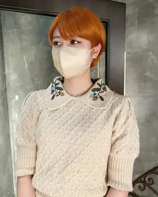 ショート カラー haco＋所属・圧倒的デザイン力 店長🎨RENAのヘアスタイル