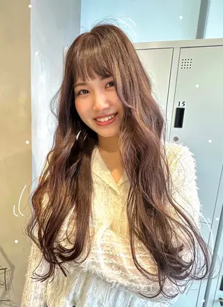 ロング カラー 可愛いベージュ作る 美容師/あかね🧸のヘアスタイル