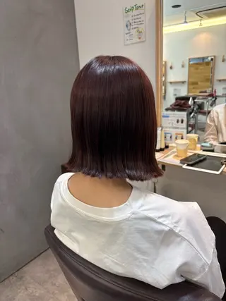 ミディアム カラー RISE SWELL 江坂momoneのヘアスタイル