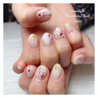 ショート ネイル 👑enen style👑のネイルデザイン