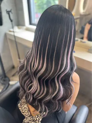 ロング REINA エクステ/ヘアセットのヘアスタイル