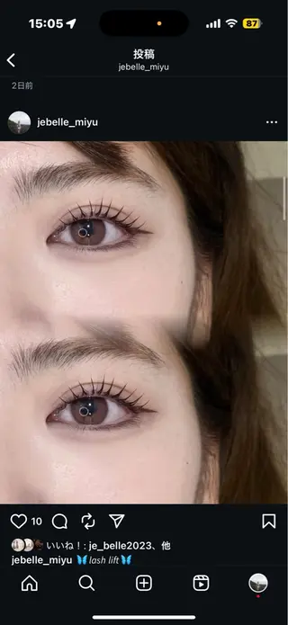 マツエク・マツパ MIYU🎀 似合わせ⌇束感まつ毛のマツエク・マツパデザイン